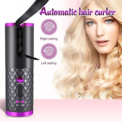 Automatic Hair Culers USB Charging Portable Wireless Rotate Hair Curler Rahma Beauty Store