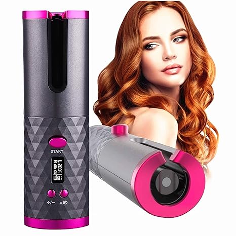 Automatic Hair Culers USB Charging Portable Wireless Rotate Hair Curler Rahma Beauty Store