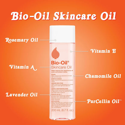 Bio-Oil Skincare Oil, 6.7 Ounce, Body Oil for Scars and Stretchmarks, Hydrates Skin, Non-Greasy Rahma Beauty Store