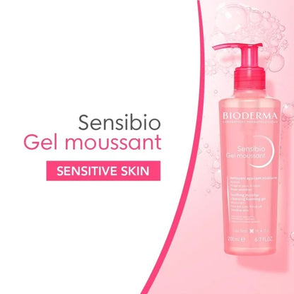 Bioderma Sensibio Gentle Soothing Micellar Cleansing Foaming Gel For Sensitive Skin(500ml) Rahma Beauty Store