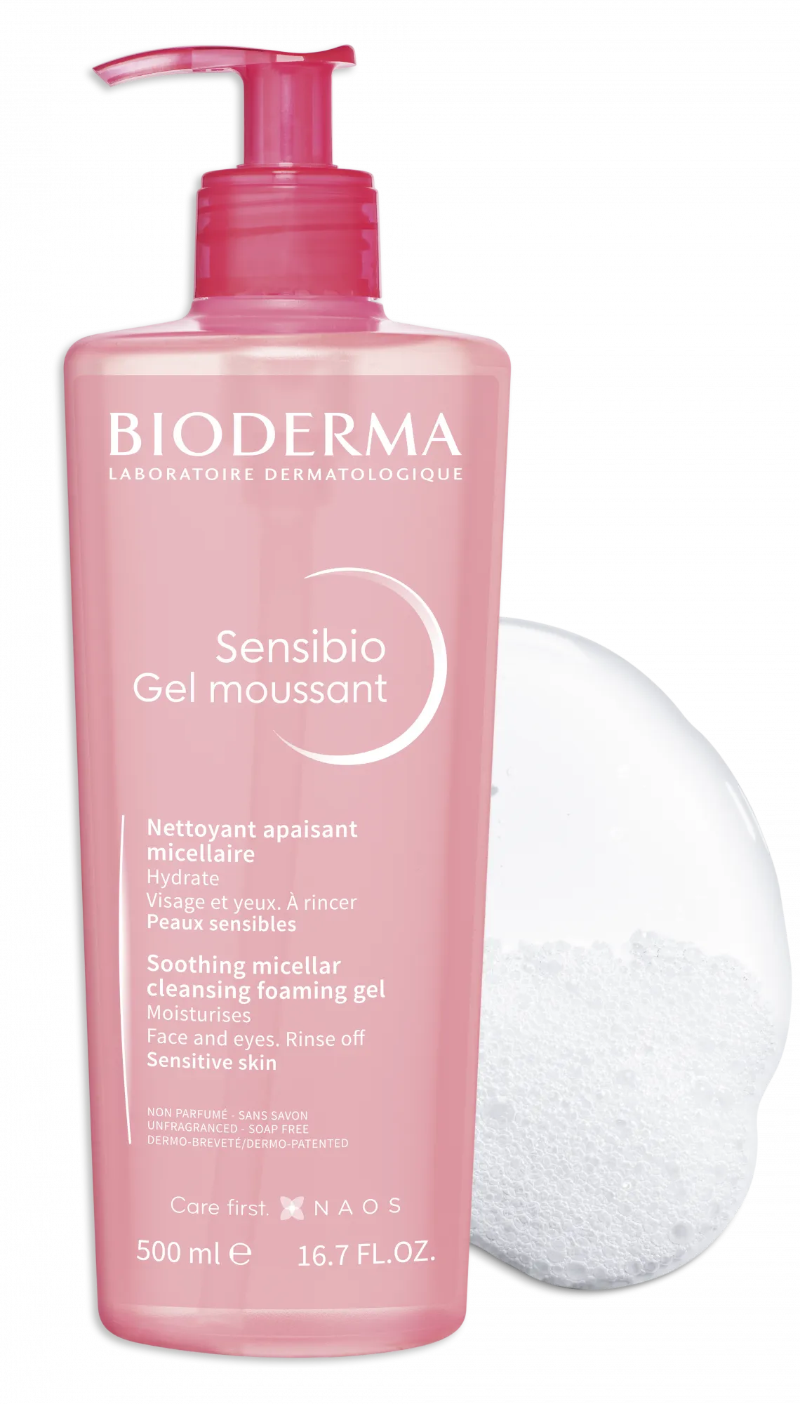 Bioderma Sensibio Gentle Soothing Micellar Cleansing Foaming Gel For Sensitive Skin(500ml) Rahma Beauty Store