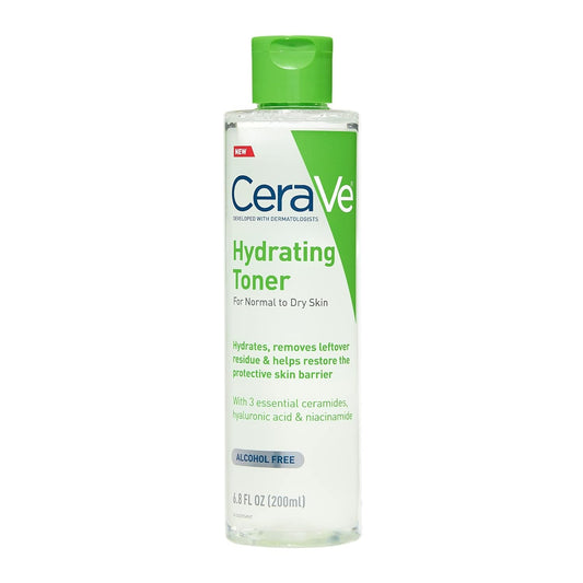 CeraVe Moisturizing Face Toner Alcohol Free with Hyaluronic Acid, Niacinamide & Ceramides for Sensitive Dry Skin, Fragrance Free, Non-Comedogenic, Full Size, 20ml Rahma Beauty Store