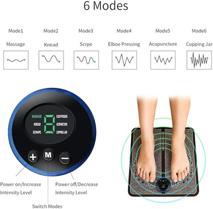 EMS Foot Massager Pad Portable Electric Muscle Stimulation Rahma Beauty Store