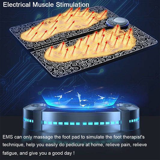 EMS Foot Massager Pad Portable Electric Muscle Stimulation Rahma Beauty Store