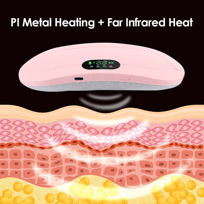 Electric Period Cramp Massager Vibrating Heating Belt Rahma Beauty Store