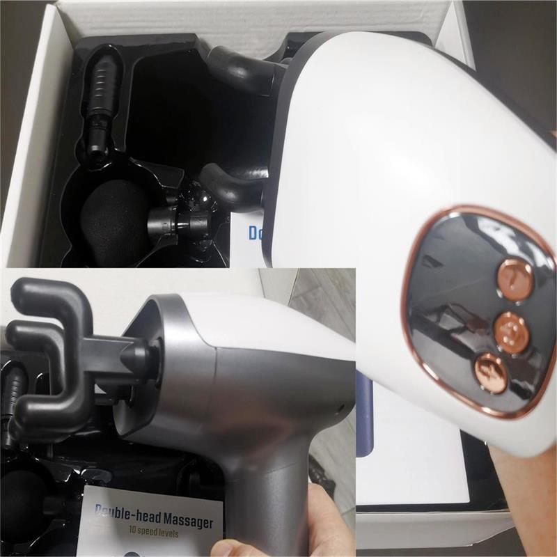 Massage Gun Deep Tissue with dual heads Rahma Beauty Store