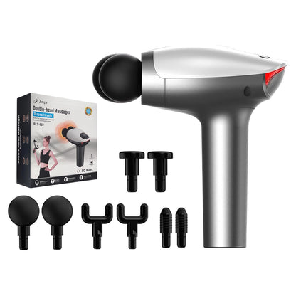 Massage Gun Deep Tissue with dual heads Rahma Beauty Store