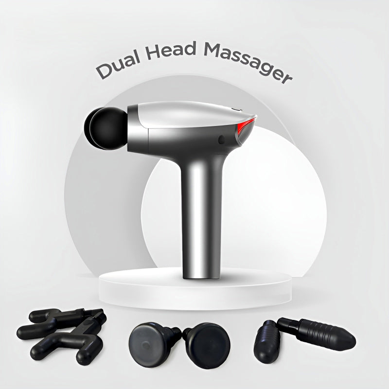 Massage Gun Deep Tissue with dual heads Rahma Beauty Store