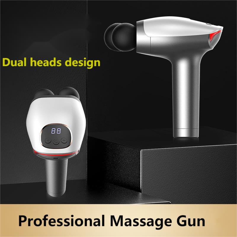 Massage Gun Deep Tissue with dual heads Rahma Beauty Store