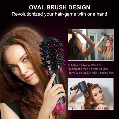 One Step Hair Dryer and Volumizer Round Hot Air Brush Rahma Beauty Store