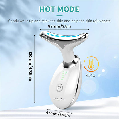 Rechargeable LED Facial And Neck Massage Instrument Rahma Beauty Store