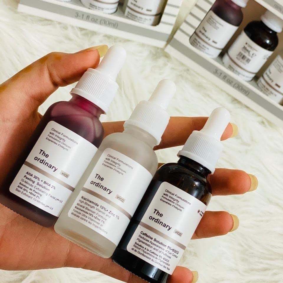 THE ORDINARY 3 IN 1 VICO SKIN CARE PEELING,CAFFEINE ,NIACINAMIDE Rahma Beauty Store