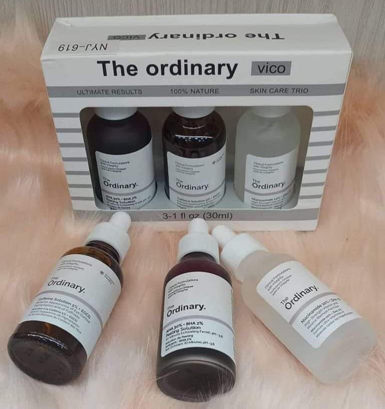 THE ORDINARY 3 IN 1 VICO SKIN CARE PEELING,CAFFEINE ,NIACINAMIDE Rahma Beauty Store